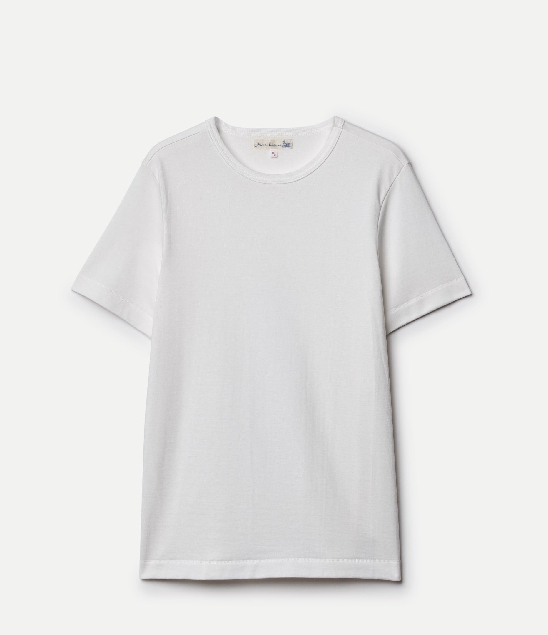 White t-shirt on a white background