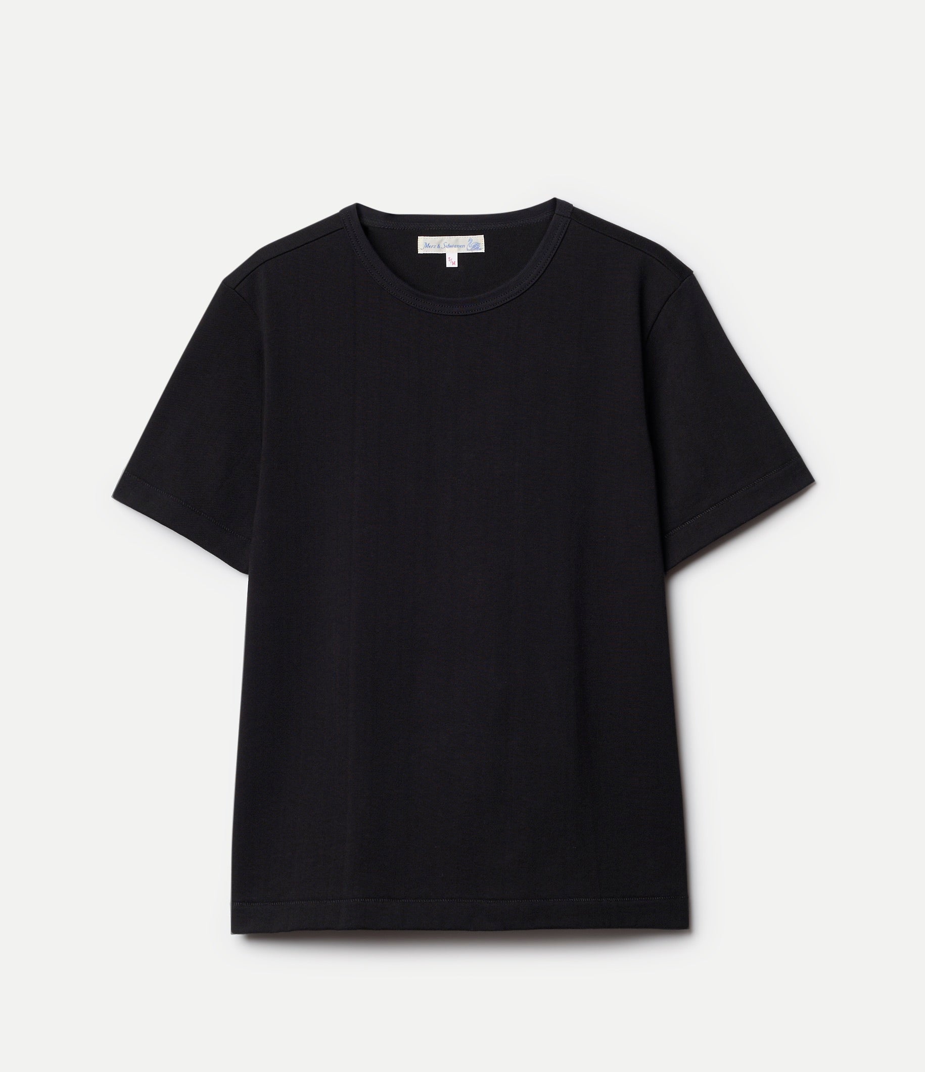 Black T-shirt on grey background