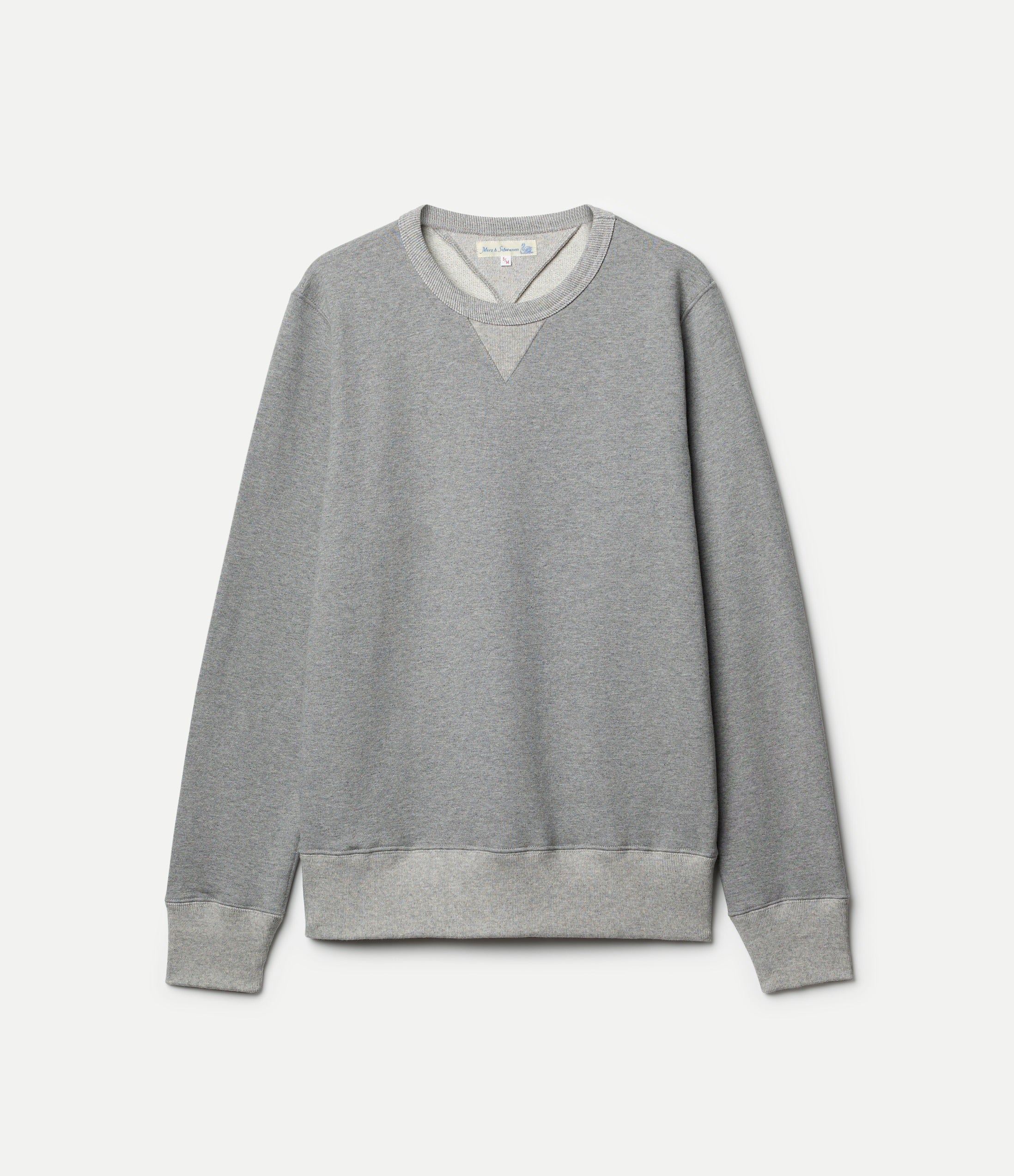 Gray sweatshirt on a white background