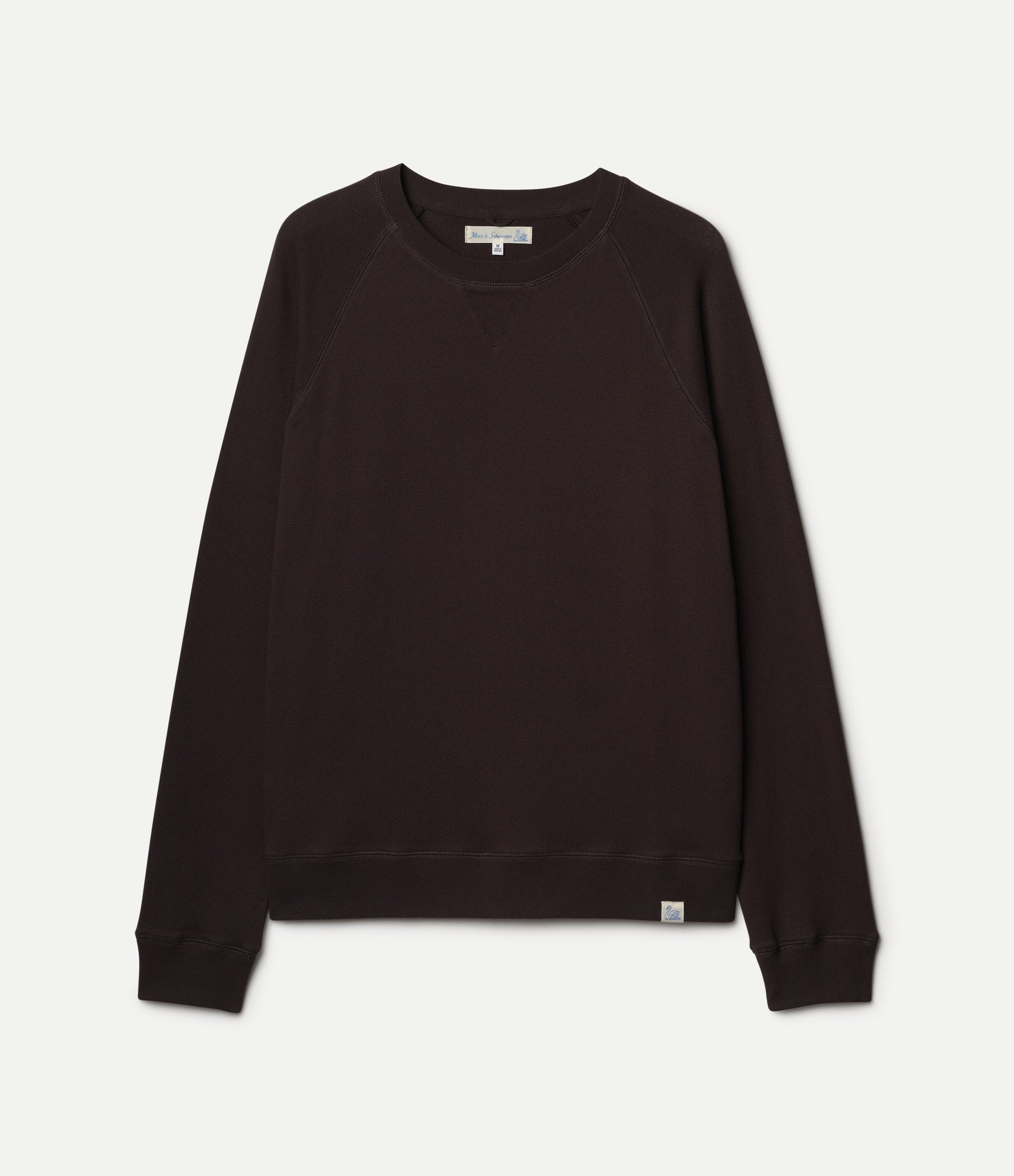 Dark brown sweatshirt on a white background