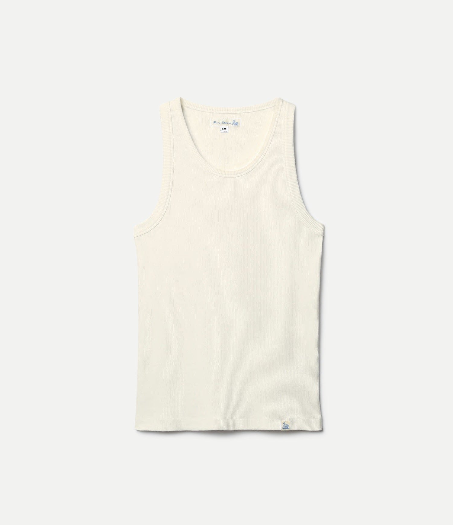 Beige tank top on a white background