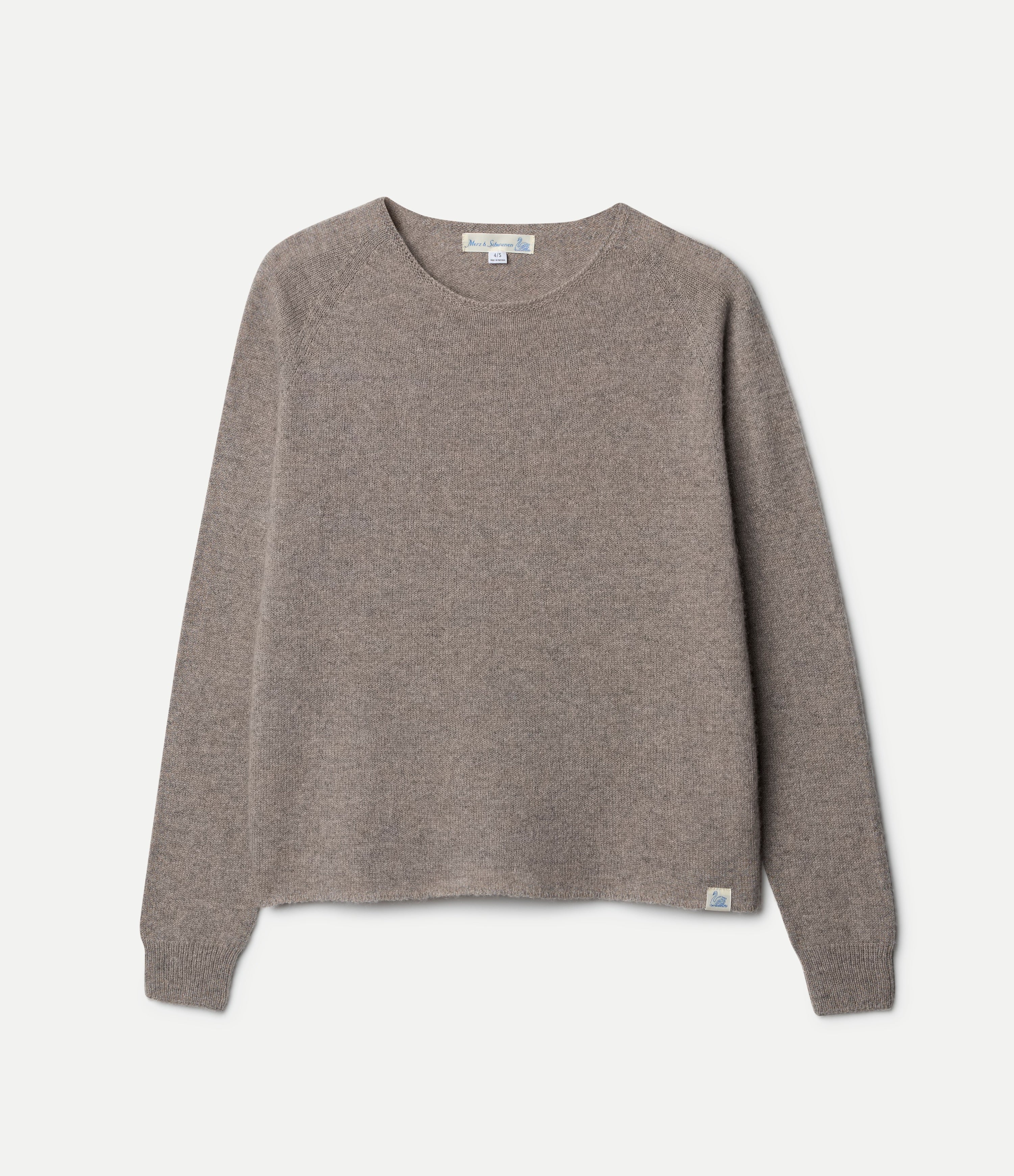 Gray sweater on a white background