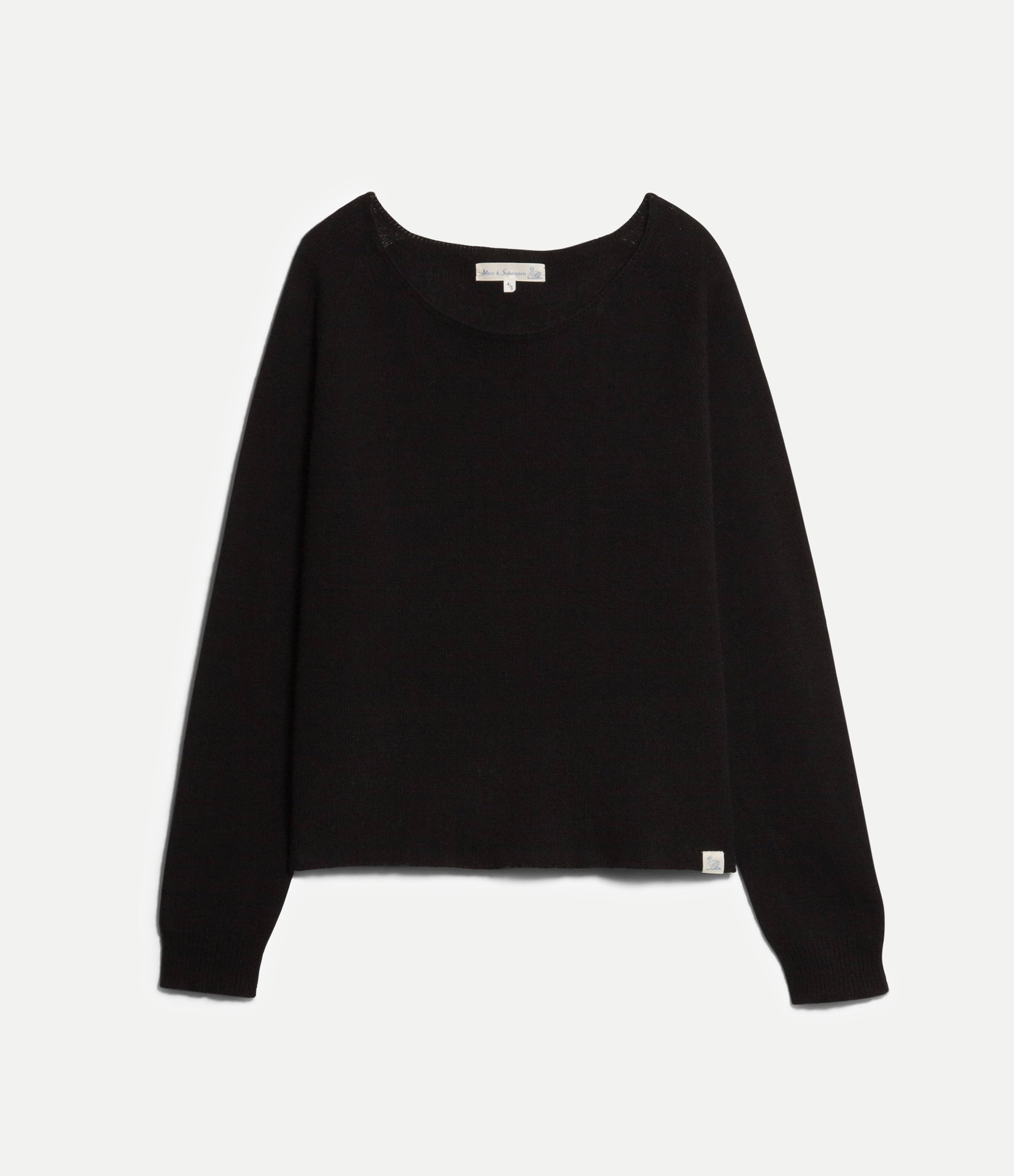 Black sweater on a white background